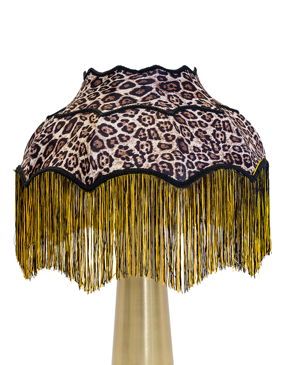 Large Animal Print Frilled Lamp Shade