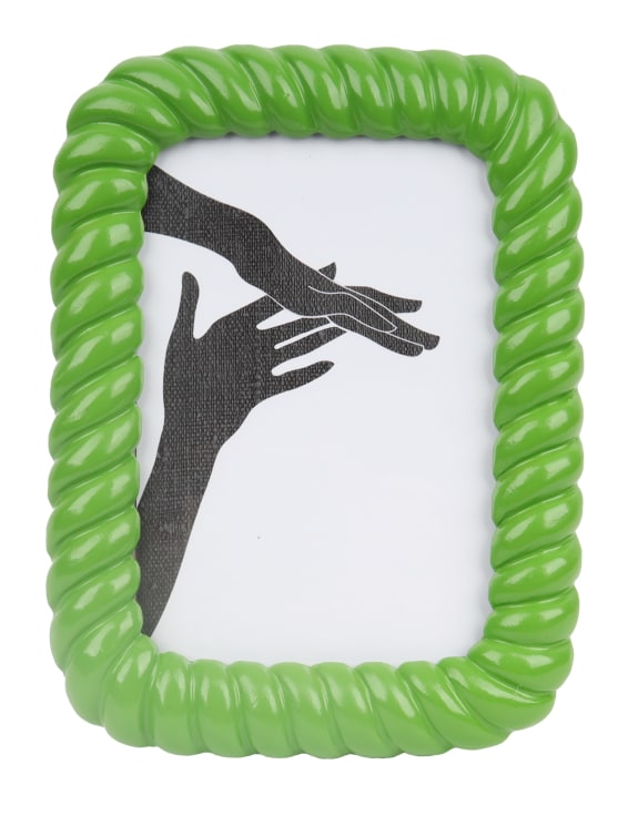 Green Twist-Layered Photo Frame