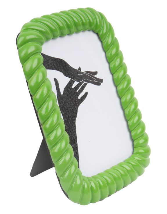 Green Ruffles Frame Green Twist-Layered Photo Frame