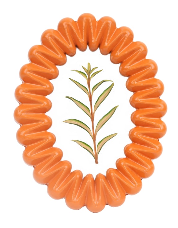 Orange Oval Wave 4x6" Photo Frame