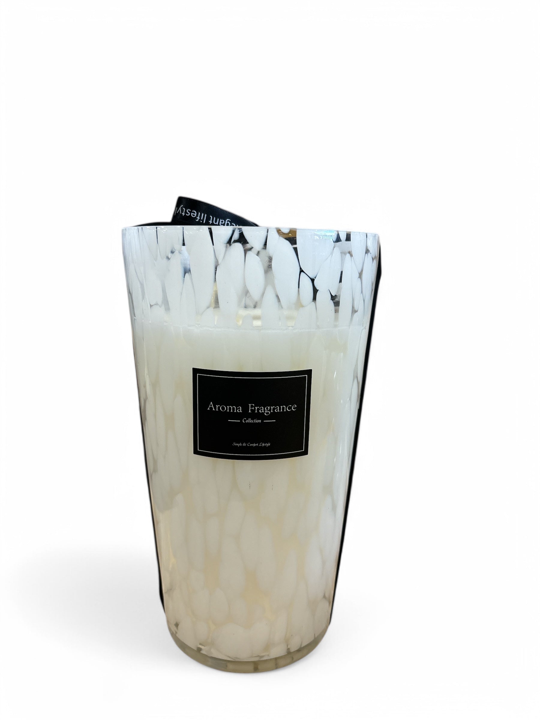 Extra Large Aroma White Pattern Candle