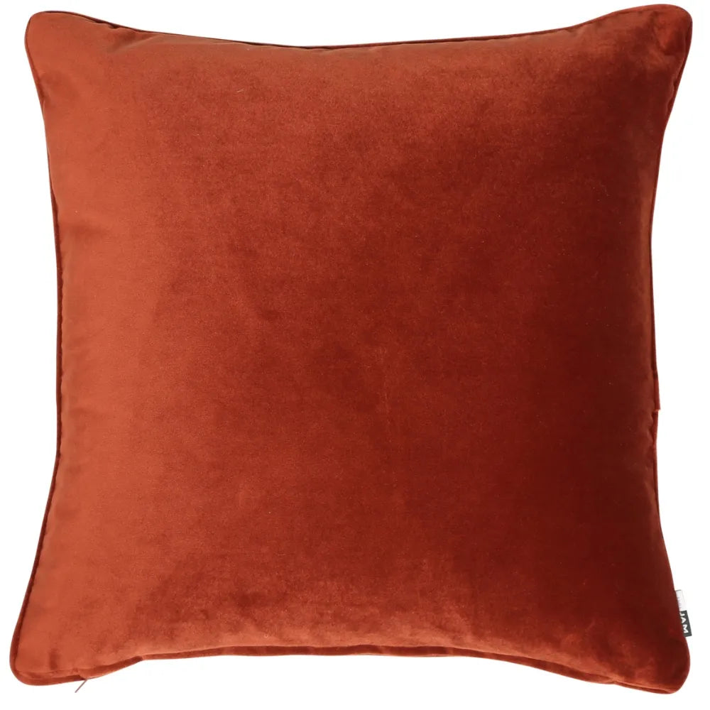 Set of 2 Large Luxe Paprika Cushions