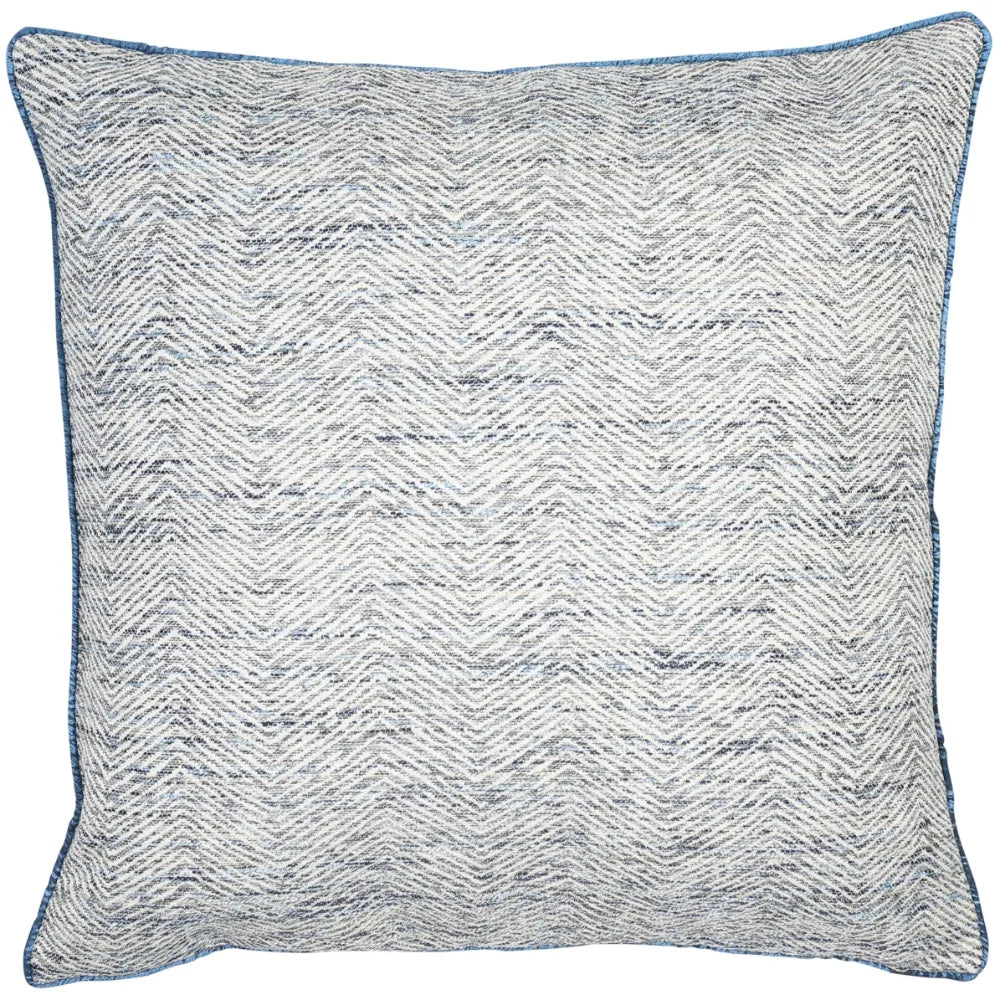 Set of 2 Large Ripple Navy Cushions