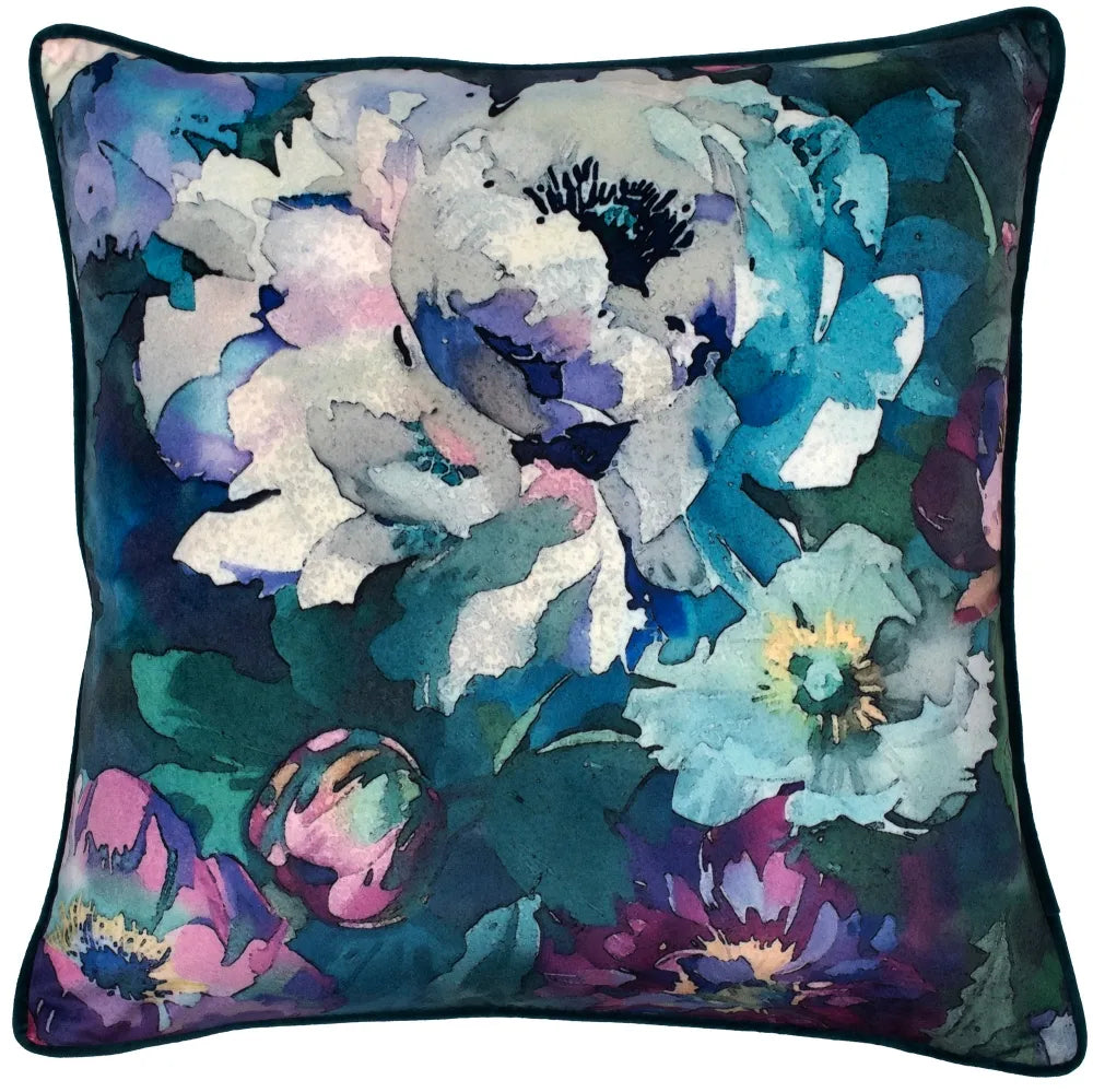 Set of 2 Belle Blue Cushions