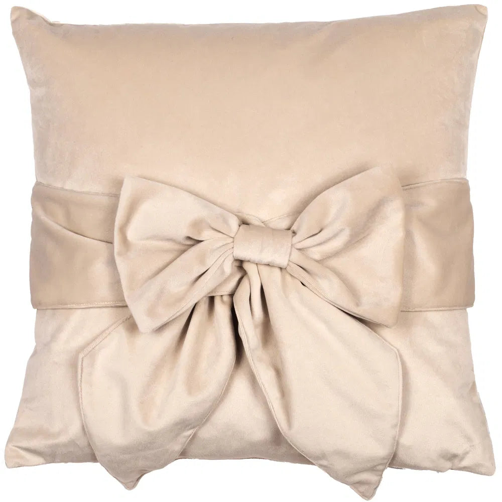 Tiedup Cream Cushion