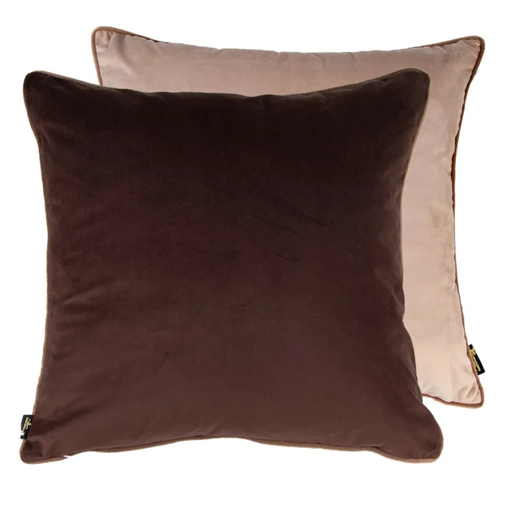 Twofaced Choc & Taupe Cushion