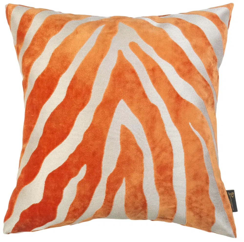 Zebedeedodah Orange Cushion