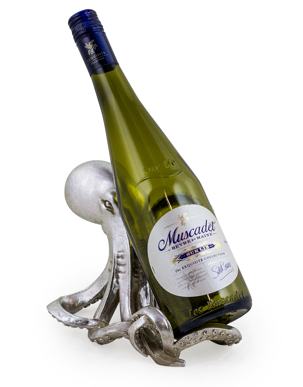 Silver Octopus Wine Bottle Holder