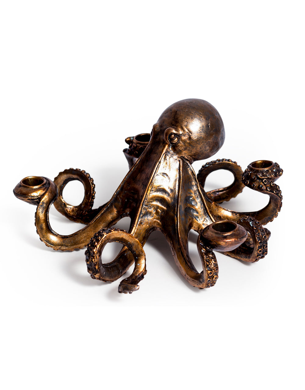 Bronze Octopus Candle Holder