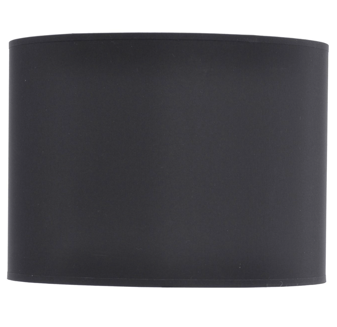 Black and Silver Lined Drum 14" Lampshade