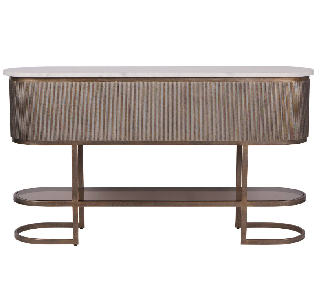 Belgravia Aged Gold Console with Shelf