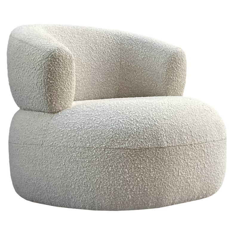 Lucy Occasional Chair in Boucle Cream