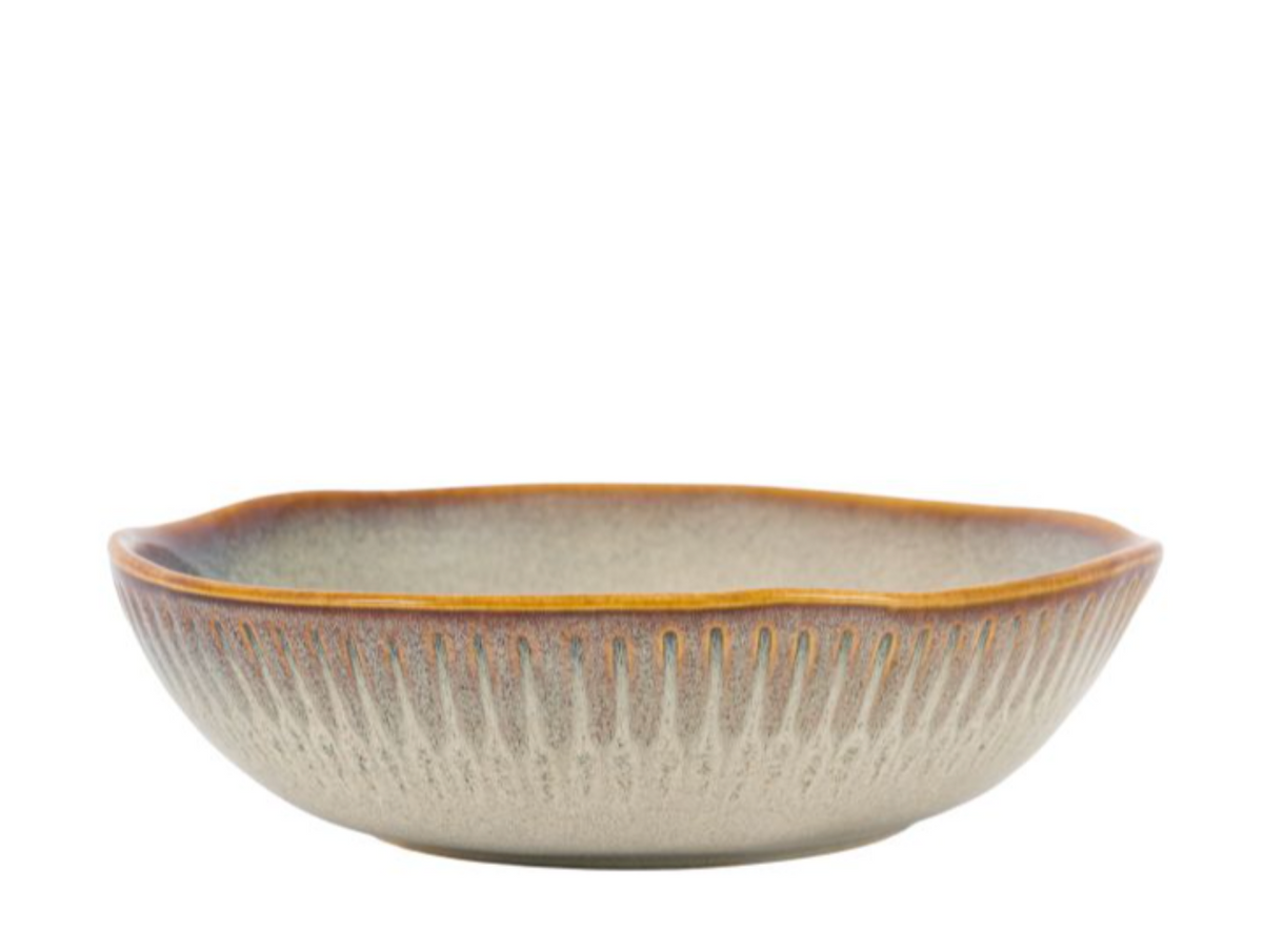 Stone coloured pasta bowls 