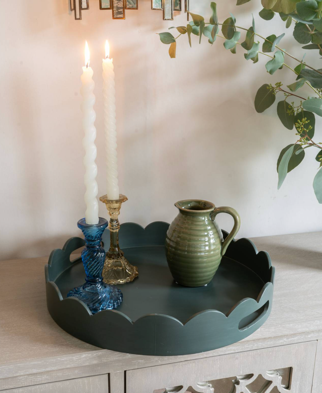 Laura Ashley Fern Green Northall Circular Tray