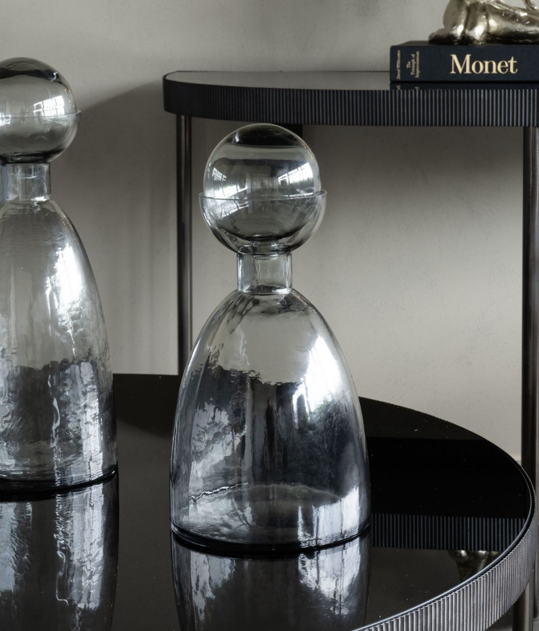 Victoria Smoked Small Bottle Vase