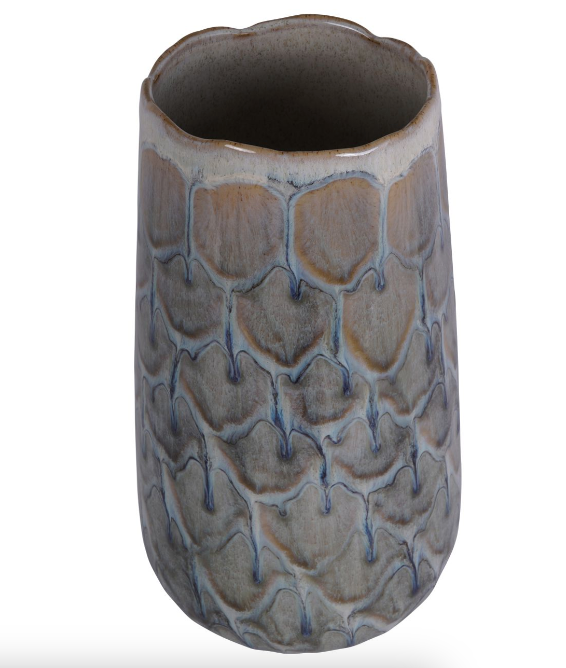 Amazonia Azure Ceramic Vase