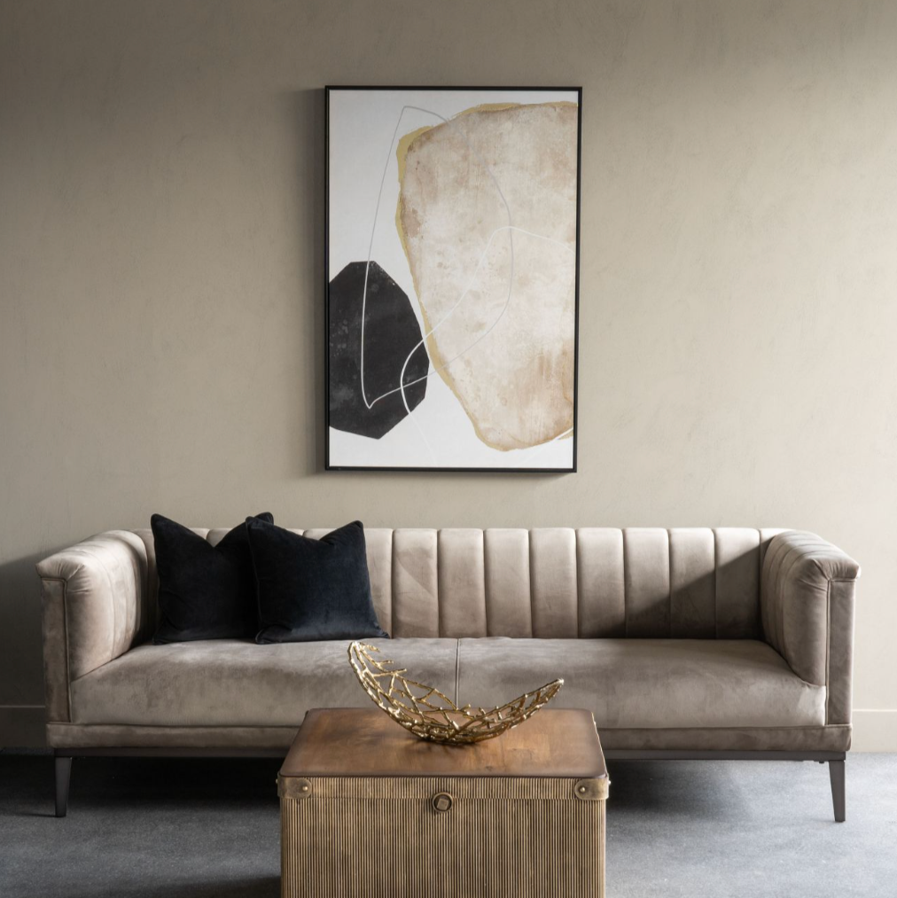Stone Abstract Framed Canvas