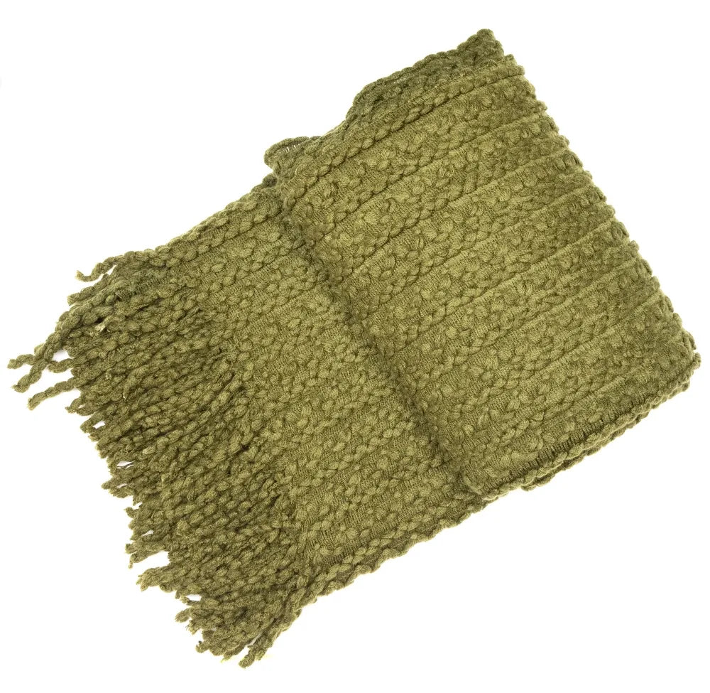 Brixton Olive Throw
