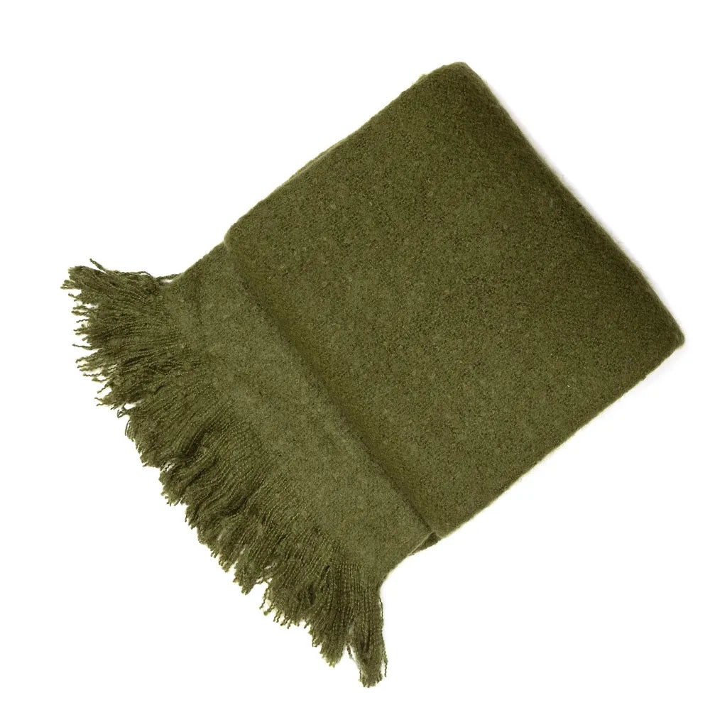 Serena Olive Throw