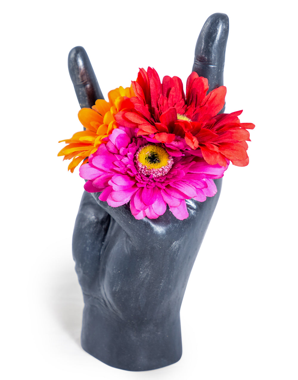Large Black 'Rock on!' Hand Ornament