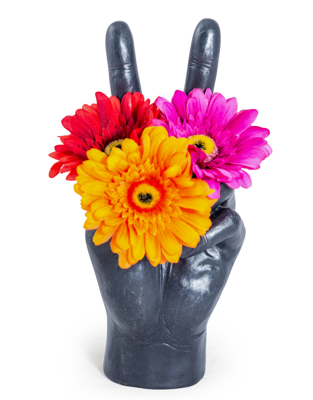 Large Black 'Peace' Hand Ornament