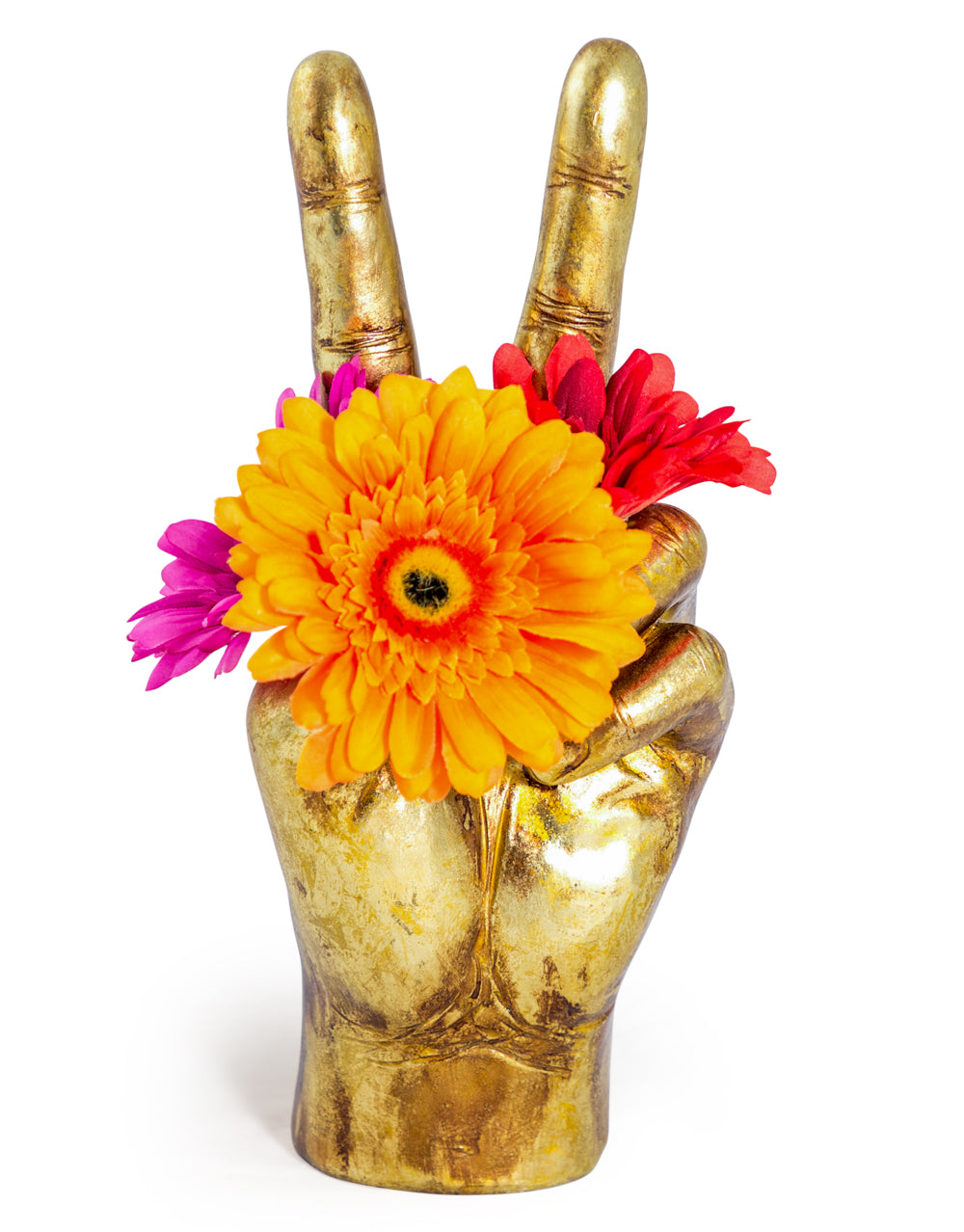 Large Antique Gold 'Peace' Hand Ornament
