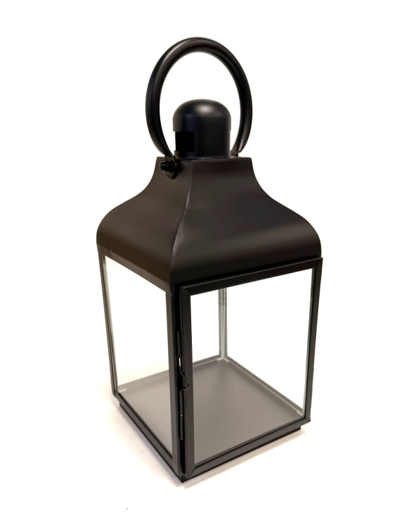Black lantern with a handle 