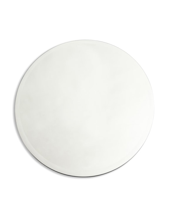 Round Large Plain Mirror with Bevel Edge