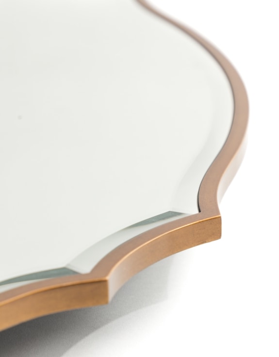 Large Bevel Mirror with Antique Gold Frame