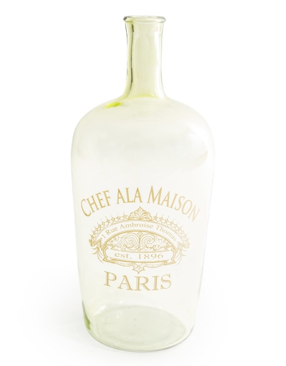 Extra Large Green Glass Bottle/ Vase