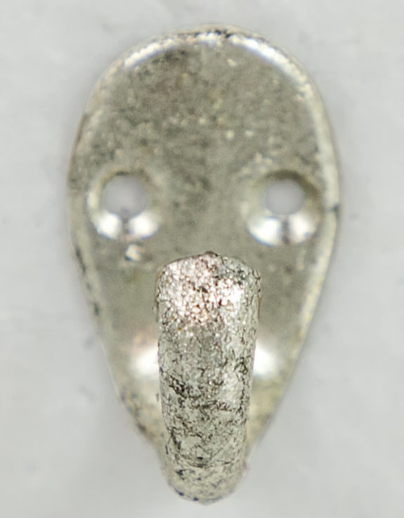Large Round Silver Champagne Metal Mirror on Hanging Rope with Hook