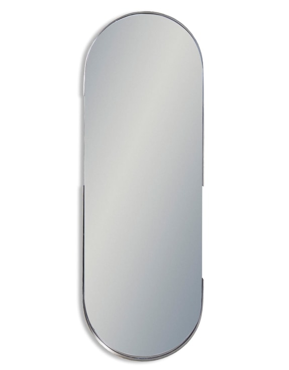 Antique Silver Champagne Medium Portrait Wall Mirror