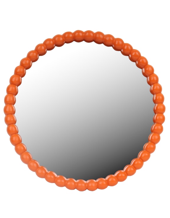 Orange Ball Framed Wall Mirror