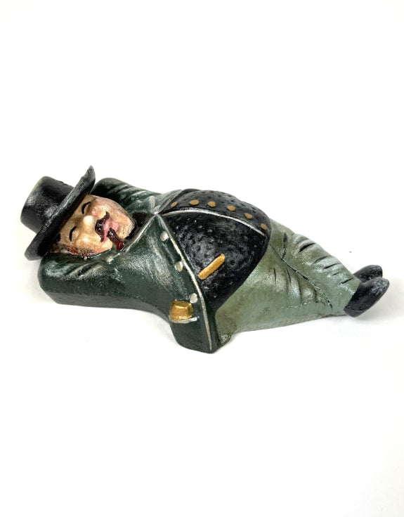 Cast Iron Rich Man 'Fat Cat' Coin Bank